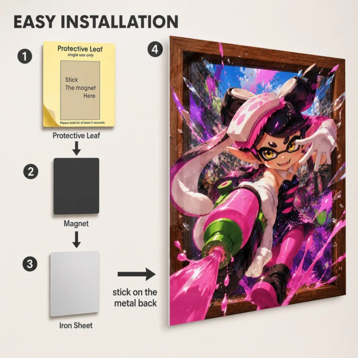 Ink Battle Callie Metal Poster Wall Decor - Image 2