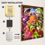 Ink Battle Metal Poster Wall Decor - Image 2