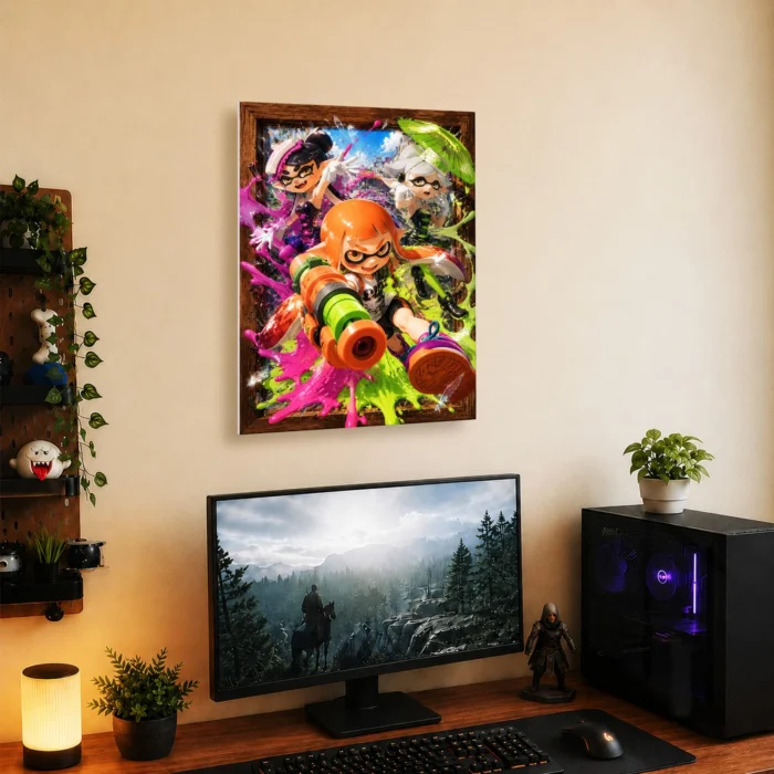 Ink Battle Metal Poster Wall Decor - Image 4