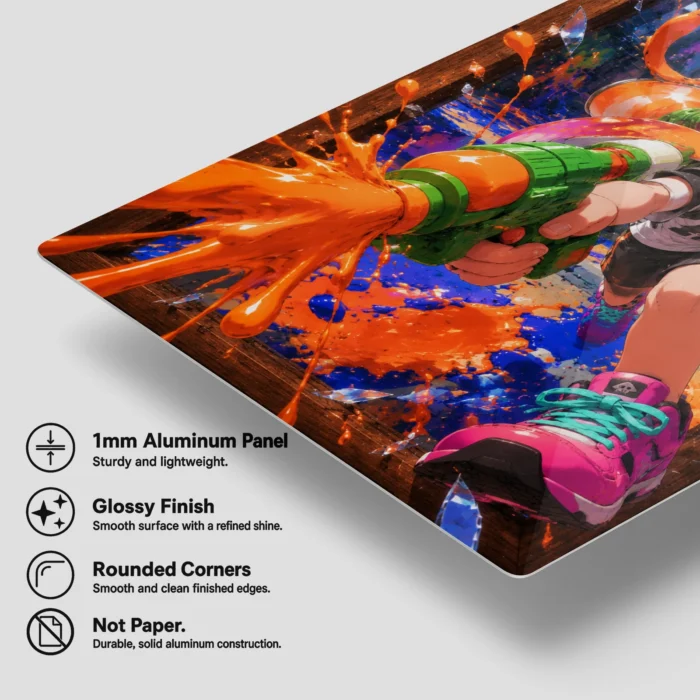 Ink Battle Inkling Girl Metal Poster Wall Decor - Image 5