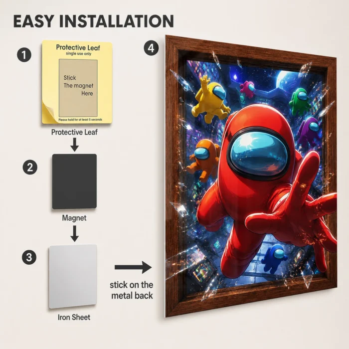 AU Metal Poster Wall Decor - A - Image 2