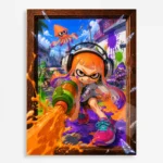 Ink Battle Inkling Girl Metal Poster Wall Decor - B