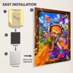 Ink Battle Inkling Girl Metal Poster Wall Decor - B - Image 2