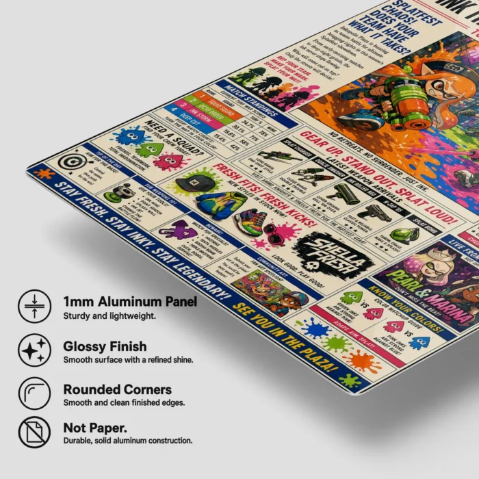 Ink Battle Metal Poster Wall Decor - B - Image 5
