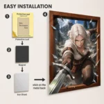TW3 Wild Hunt Ciri Metal Poster Wall Decor - Image 2