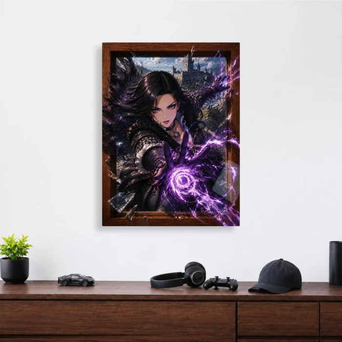 TW3 Wild Hunt Yennefer of Vengerberg Metal Poster Wall Decor - Image 3
