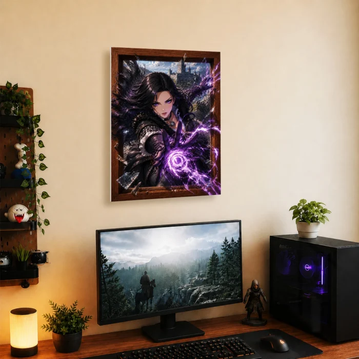 TW3 Wild Hunt Yennefer of Vengerberg Metal Poster Wall Decor - Image 4