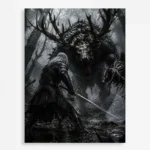TW3 Wild Hunt Geralt of Rivia Metal Poster Wall Decor