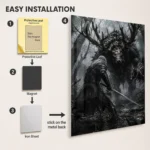 TW3 Wild Hunt Geralt of Rivia Metal Poster Wall Decor - Image 2