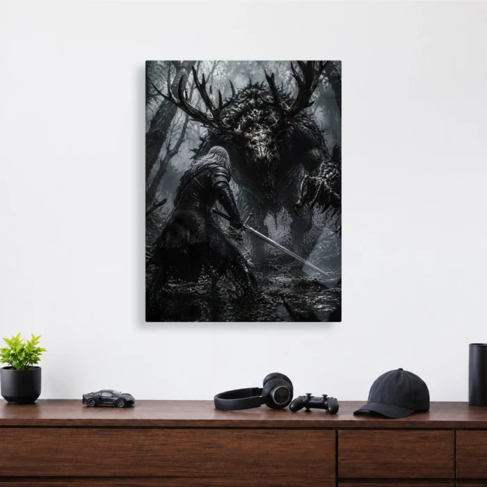 TW3 Wild Hunt Geralt of Rivia Metal Poster Wall Decor - Image 3