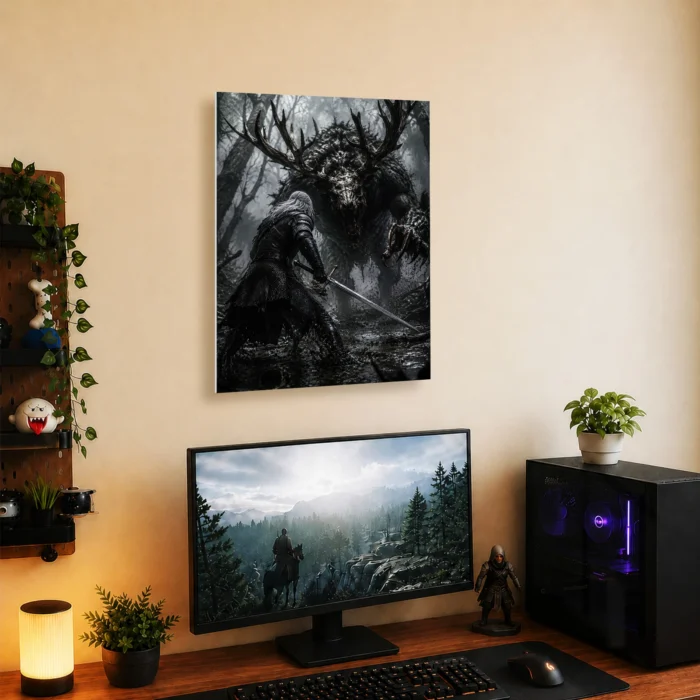 TW3 Wild Hunt Geralt of Rivia Metal Poster Wall Decor - Image 4