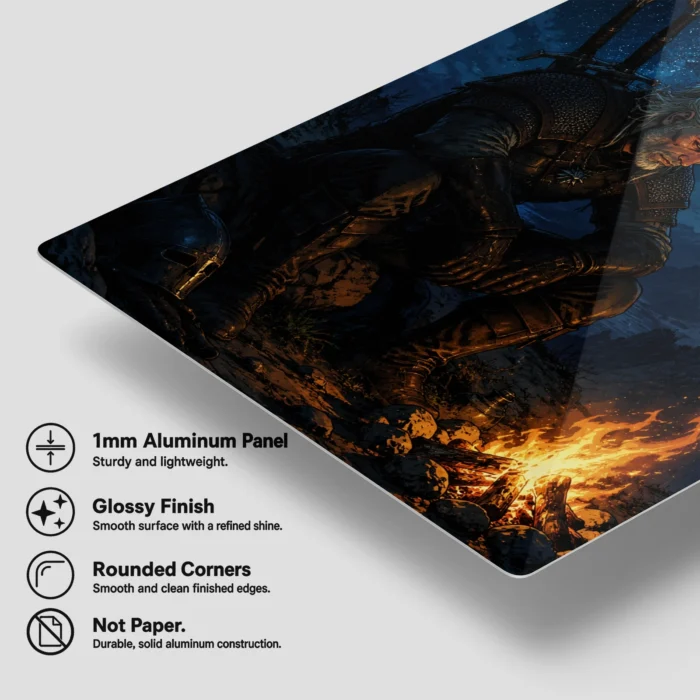 TW3 Wild Hunt Geralt of Rivia Metal Poster Wall Decor - A - Image 5