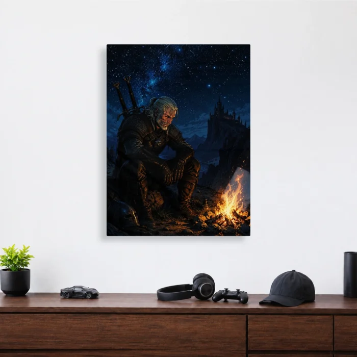 TW3 Wild Hunt Geralt of Rivia Metal Poster Wall Decor - A - Image 3