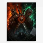 TW3 Wild Hunt Geralt of Rivia Metal Poster Wall Decor - B