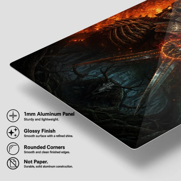 TW3 Wild Hunt Geralt of Rivia Metal Poster Wall Decor - B - Image 5