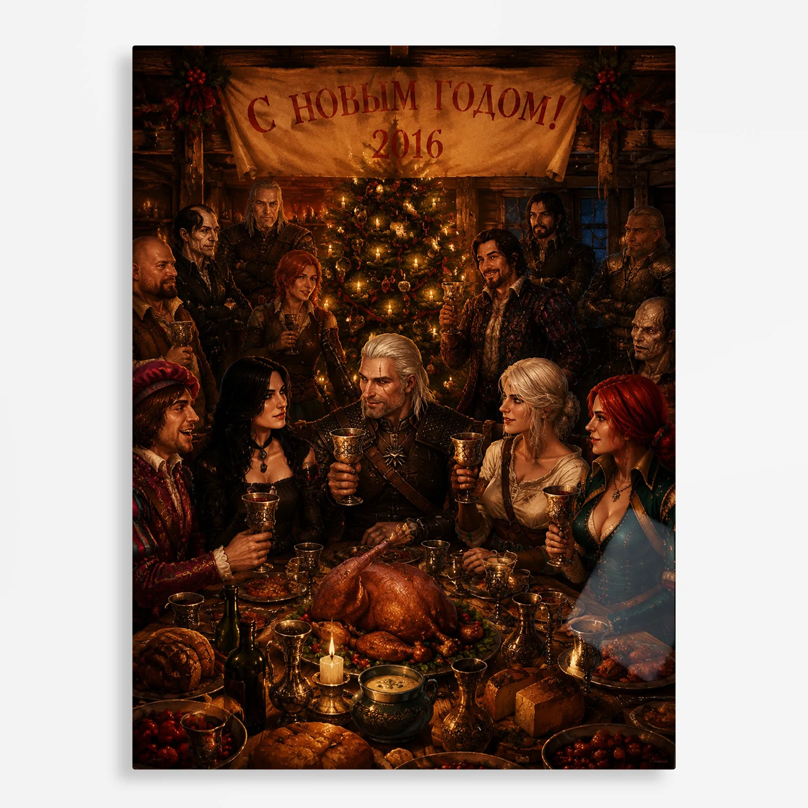 video game metal poster (209) s1 TW3 Wild Hunt Metal Poster Wall Decor - Image 1