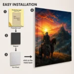 TW3 Wild Hunt Geralt of Rivia Metal Poster Wall Decor - C - Image 2