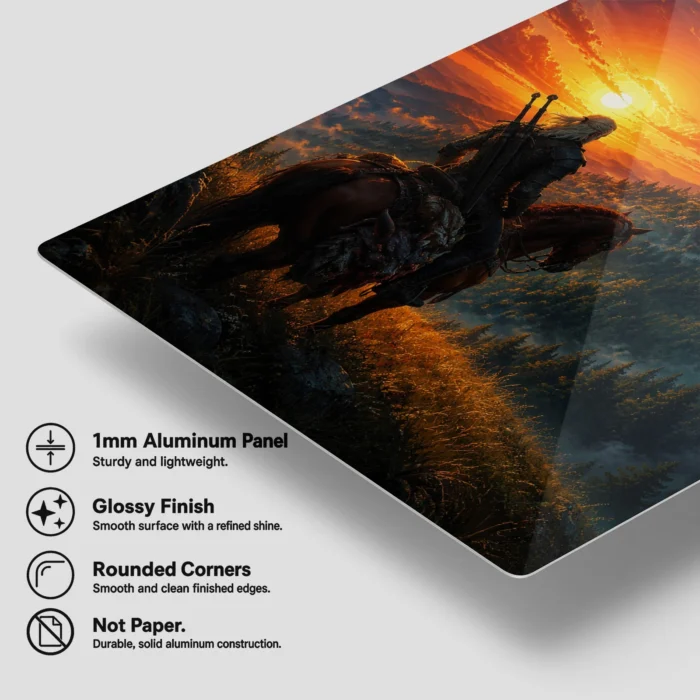 TW3 Wild Hunt Geralt of Rivia Metal Poster Wall Decor - C - Image 5