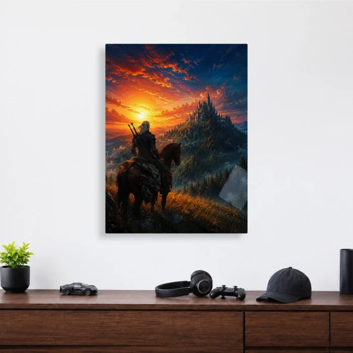 TW3 Wild Hunt Geralt of Rivia Metal Poster Wall Decor - C - Image 3