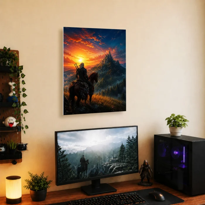 TW3 Wild Hunt Geralt of Rivia Metal Poster Wall Decor - C - Image 4