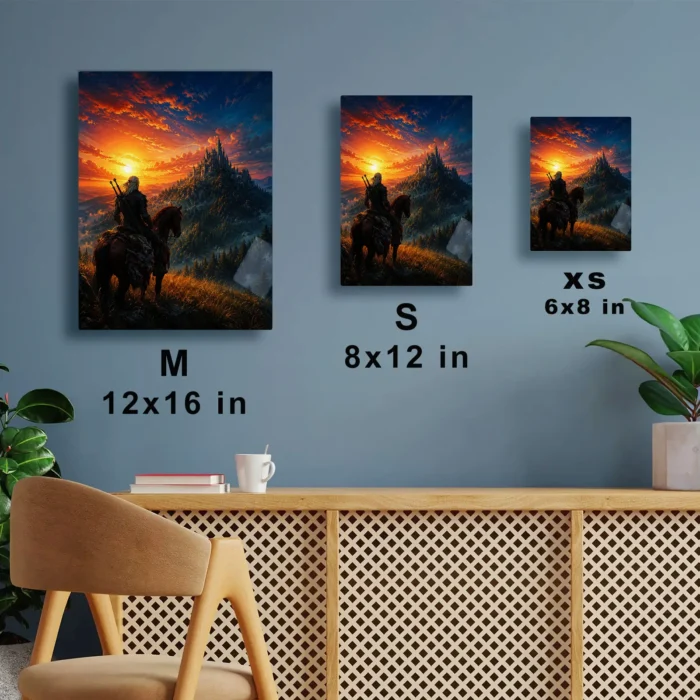 TW3 Wild Hunt Geralt of Rivia Metal Poster Wall Decor - C - Image 6