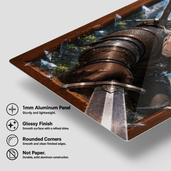 TW3 Wild Hunt Geralt of Rivia Metal Poster Wall Decor - D - Image 5