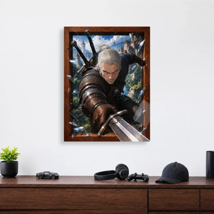 TW3 Wild Hunt Geralt of Rivia Metal Poster Wall Decor - D - Image 3