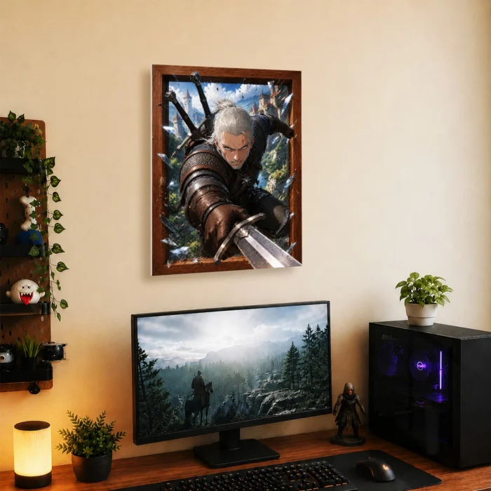 TW3 Wild Hunt Geralt of Rivia Metal Poster Wall Decor - D - Image 4