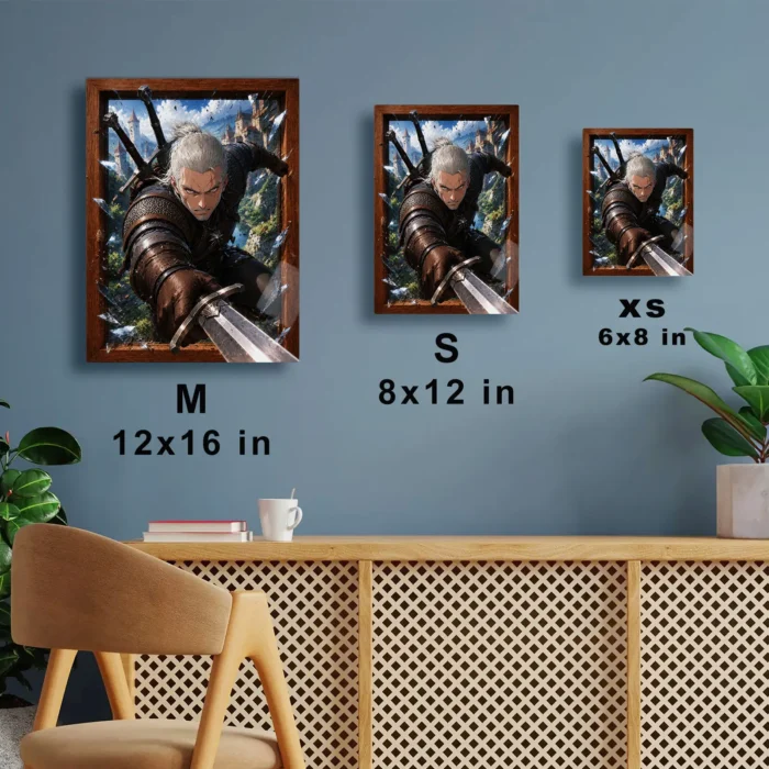 TW3 Wild Hunt Geralt of Rivia Metal Poster Wall Decor - D - Image 6