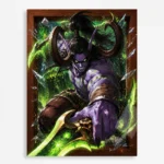 WOW Illidan Stormrage Metal Poster Wall Decor