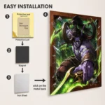 WOW Illidan Stormrage Metal Poster Wall Decor - Image 2