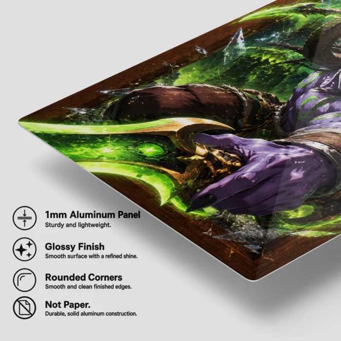 WOW Illidan Stormrage Metal Poster Wall Decor - Image 5