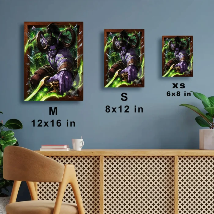 WOW Illidan Stormrage Metal Poster Wall Decor - Image 6