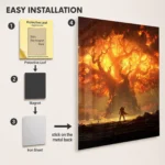 WOW Metal Poster Wall Decor - Image 2