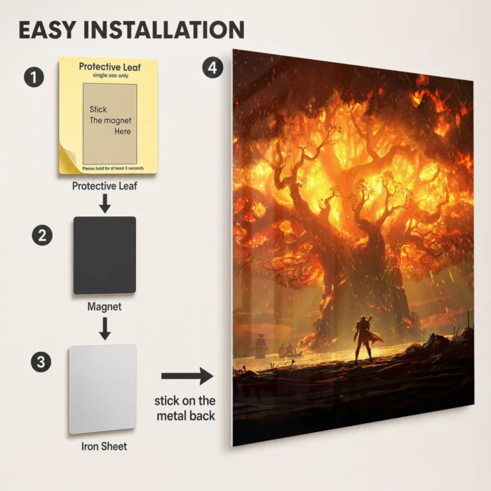 WOW Metal Poster Wall Decor - Image 2