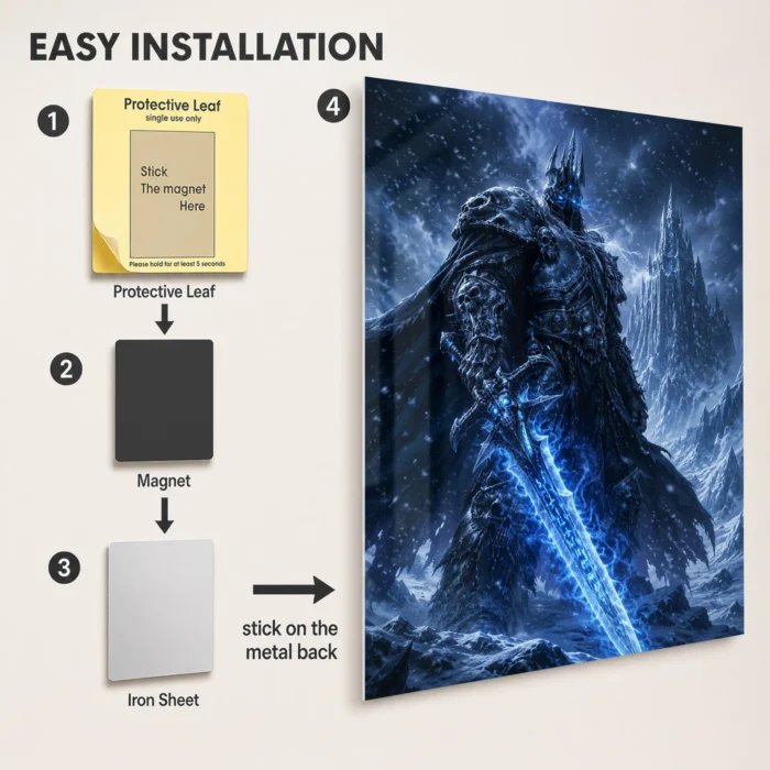 WOW The Lich King Metal Poster Wall Decor - Image 2