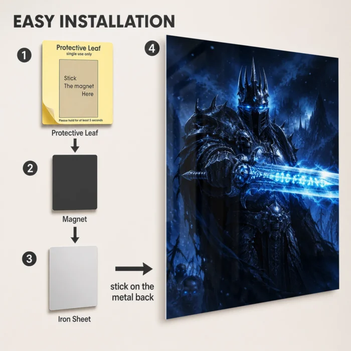 WOW The Lich King Metal Poster Wall Decor - A - Image 2