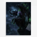 WOW Illidan Stormrage Metal Poster Wall Decor - A