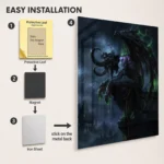 WOW Illidan Stormrage Metal Poster Wall Decor - A - Image 2