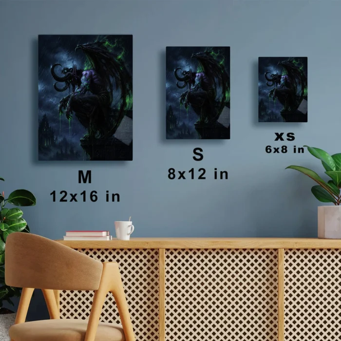 WOW Illidan Stormrage Metal Poster Wall Decor - A - Image 6