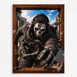 COD Ghost Metal Poster Wall Decor