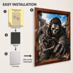 COD Ghost Metal Poster Wall Decor - Image 2