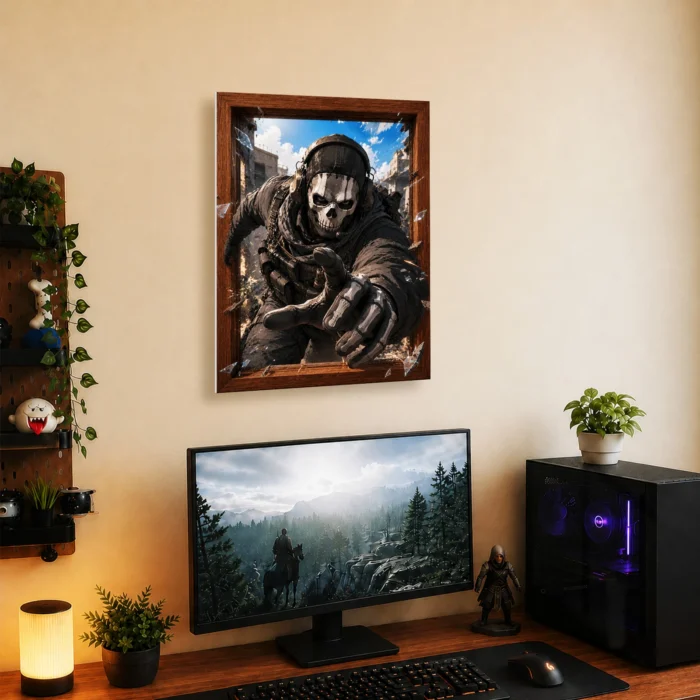 COD Ghost Metal Poster Wall Decor - Image 4