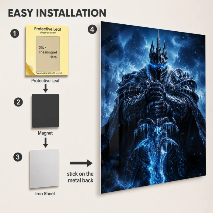 WOW The Lich King Metal Poster Wall Decor - B - Image 2