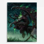 WOW Illidan Stormrage Metal Poster Wall Decor - B