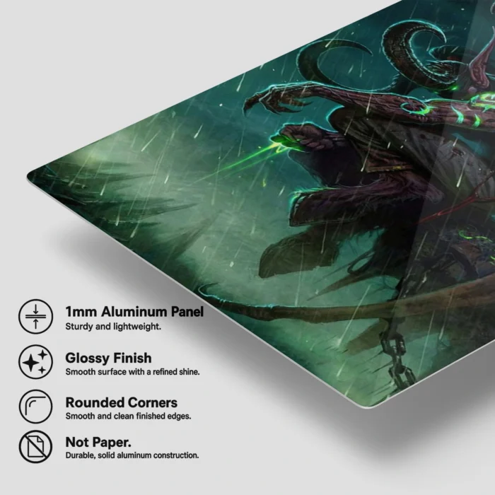 WOW Illidan Stormrage Metal Poster Wall Decor - B - Image 5