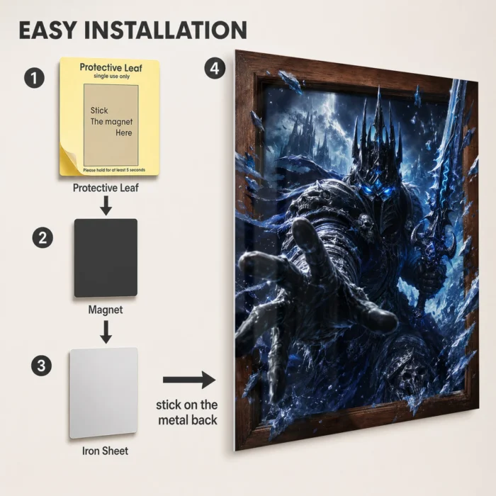 WOW The Lich King Metal Poster Wall Decor - C - Image 2