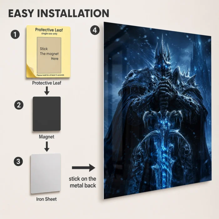 WOW The Lich King Metal Poster Wall Decor - D - Image 2