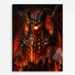 WOW Deathwing Metal Poster Wall Decor
