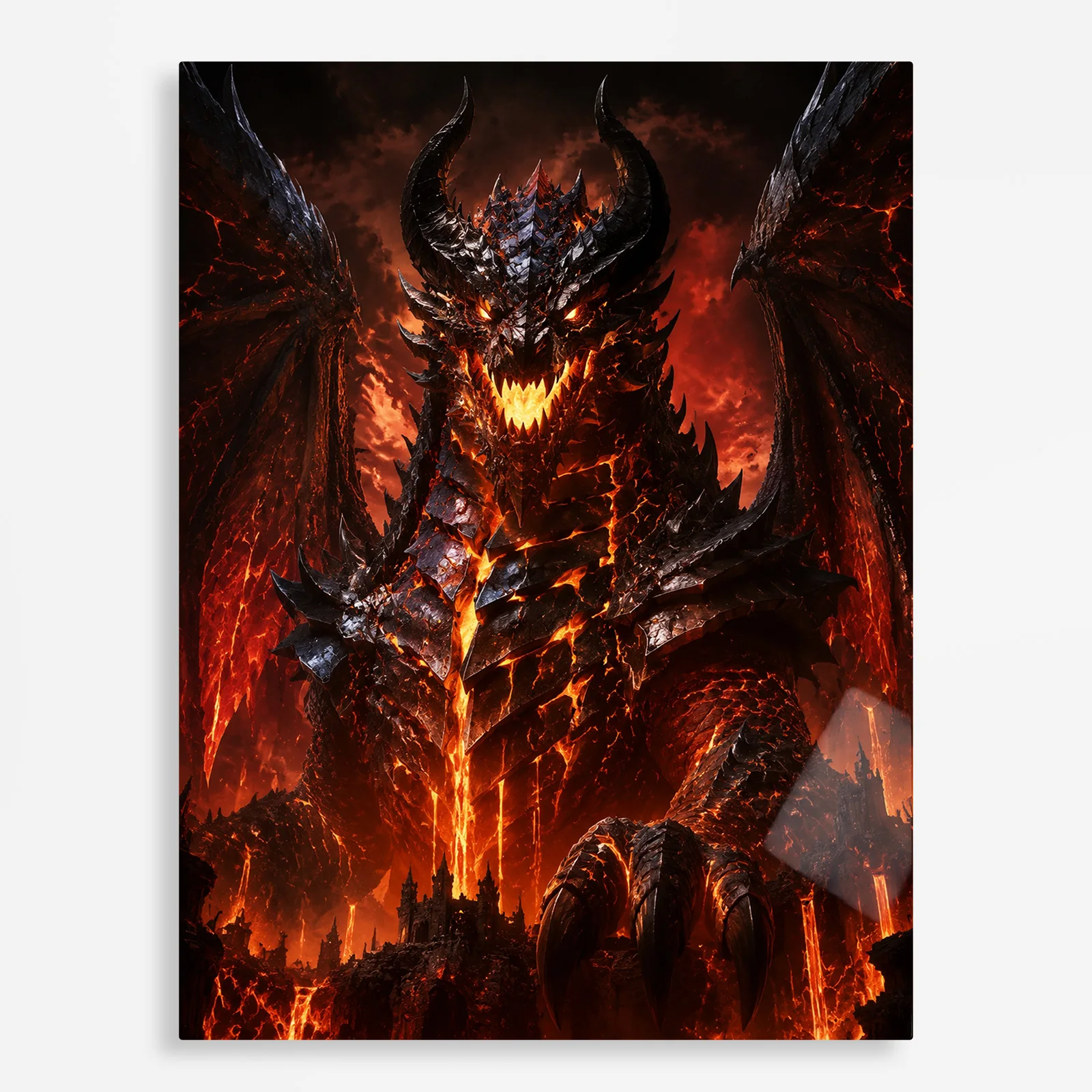 video game metal poster (224) s1 WOW Deathwing Metal Poster Wall Decor - Image 1